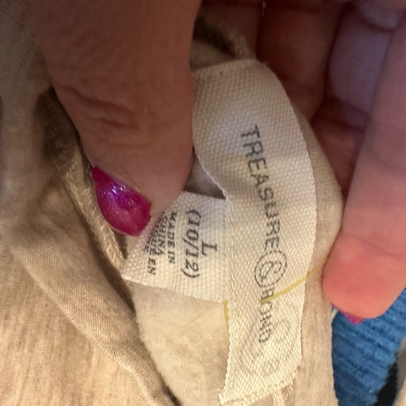 Treasure & Bond Light Gray Textured Sweatshirt - Picture 3 of 3